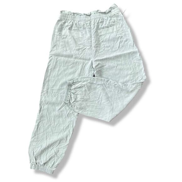 cloth & stone Pants - Cloth and Stone Smocked Paperbag Tie Waist Joggers Size M Women’s